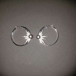 Swarovski silver crystal earrings